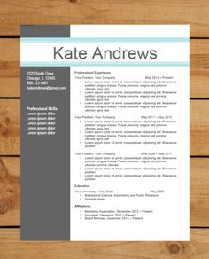 free creative word resume templates best 25 free cv template word 