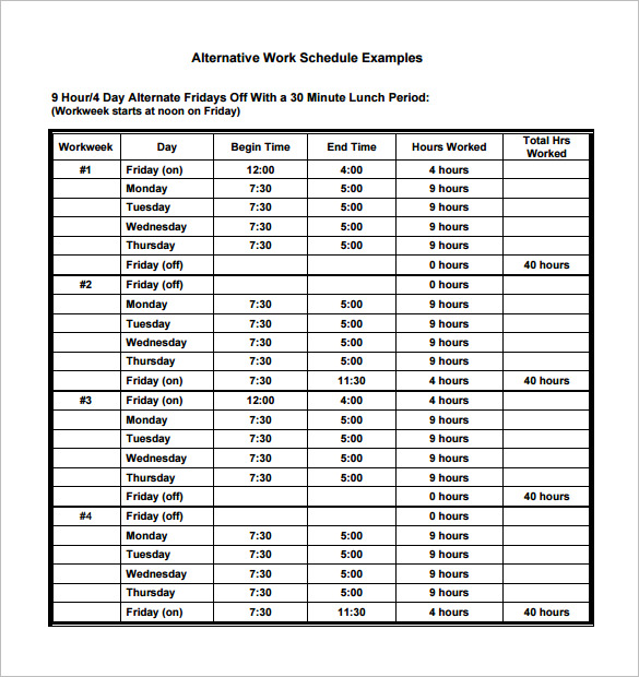 Monthly Work Schedule Template 29+ Free Word, Excel, PDF Format Monthly Work Schedule Template 29+ Free Word, Excel, PDF Format