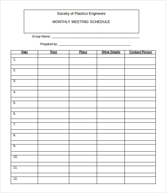 Monthly Work Schedule Template 29+ Free Word, Excel, PDF Format Monthly Work Schedule Template 29+ Free Word, Excel, PDF Format