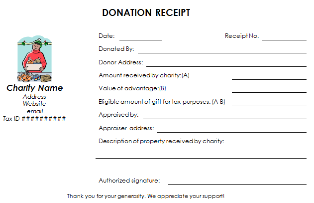 Download Nonprofit Donation Receipt Template