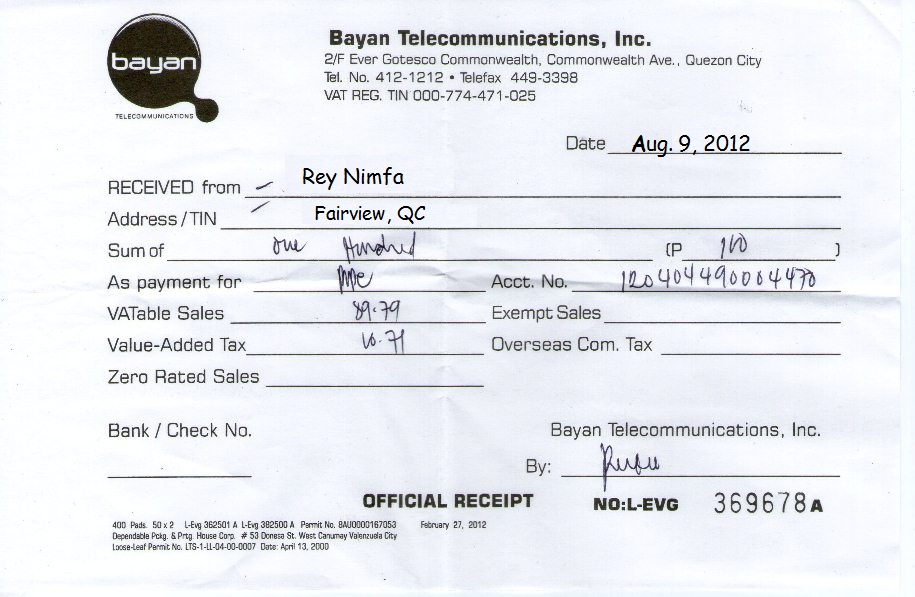 Simple Receipt Template for Excel Simple Receipt Template for Excel