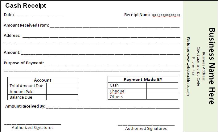 Receipt Templates | Microsoft Word Templates