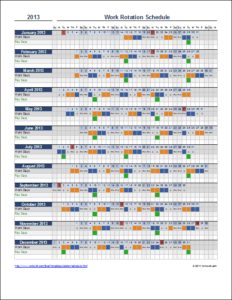 rotation schedule template
