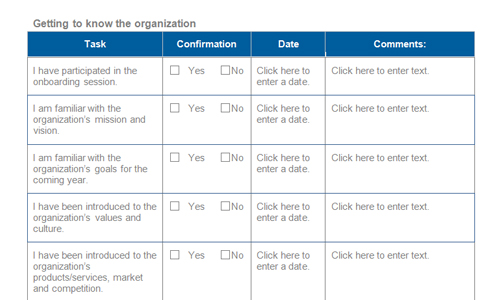 Onboarding Checklist Template – 10+ Free Word, Excel, PDF 