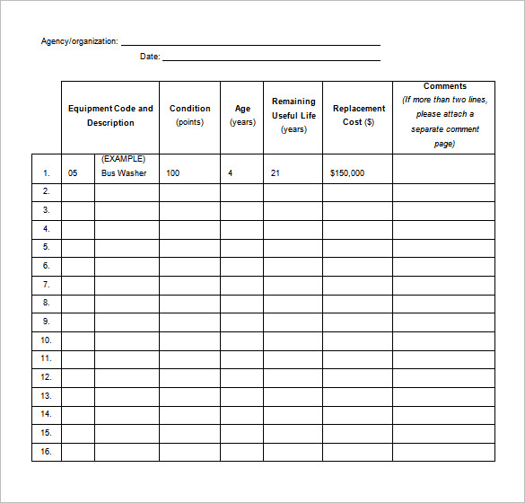 Maintenance Schedule Template Excel | schedule template free