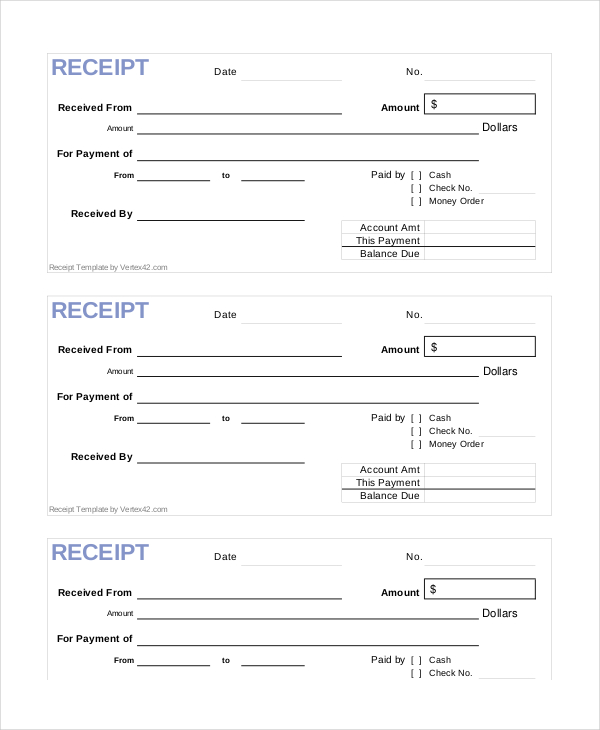 Free Printable Receipt Templates | Free Printable Cash Receipts Free Printable Receipt Templates | Free Printable Cash Receipts