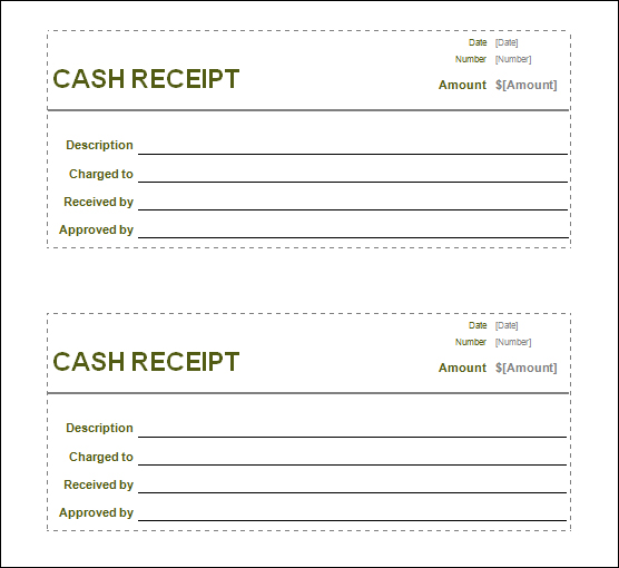 Cash Receipt Template for Excel