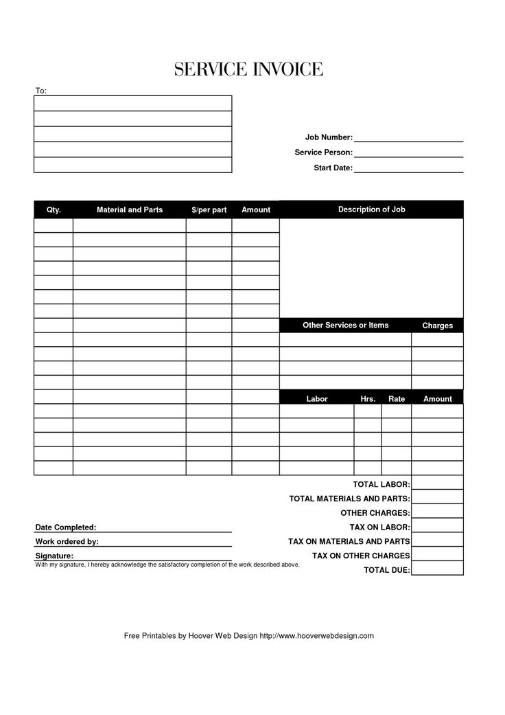 Printable Invoice Templates Printable Invoice Templates