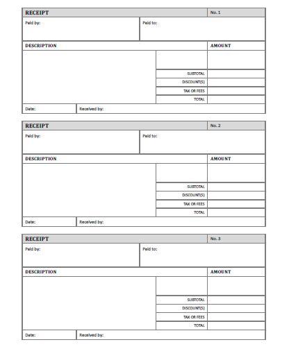 Free Printable Receipt Templates | Free Printable Cash Receipts Free Printable Receipt Templates | Free Printable Cash Receipts