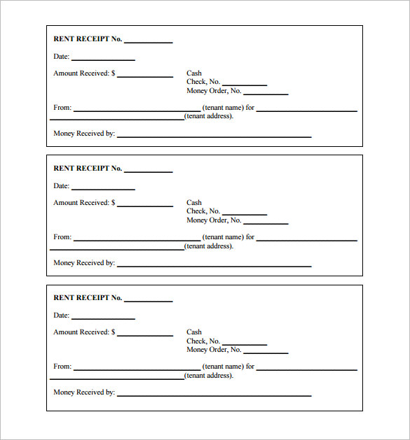 Free Printable PDF Sales Receipts Business Form Templates