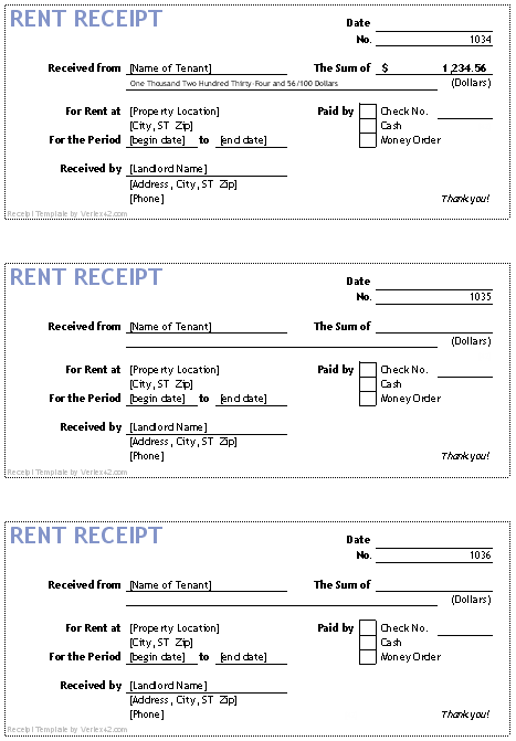 Free Receipt Template | Rent Receipt and Cash Receipt Forms Free Receipt Template | Rent Receipt and Cash Receipt Forms