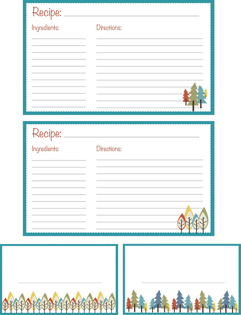 25 Free Printable Recipe Cards Home Cooking Memories