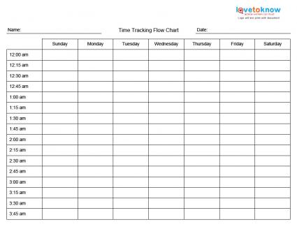 Printable Time Management Charts | LoveToKnow Printable Time Management Charts | LoveToKnow