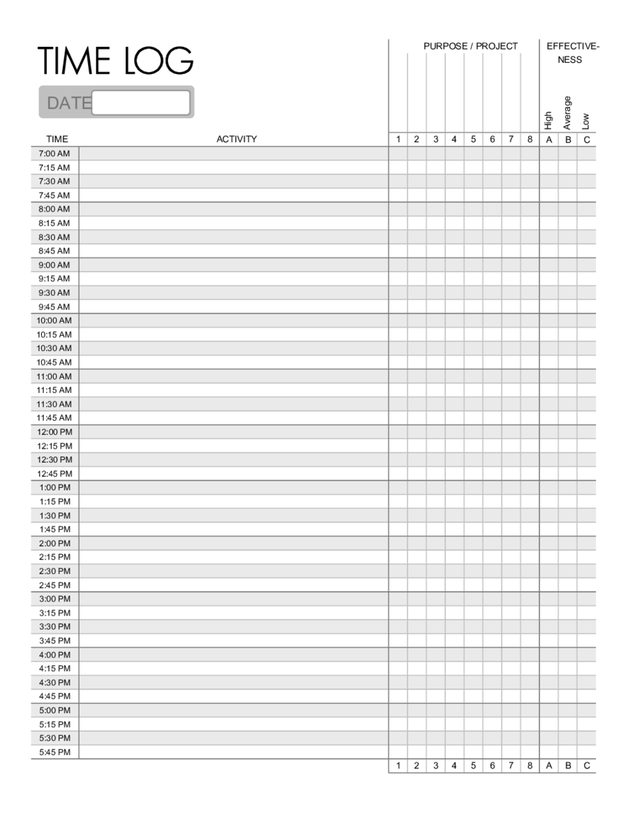 online time clock with receipt manager