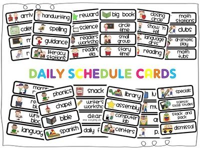 school picture schedule | Visual schedules, Visual schedule 