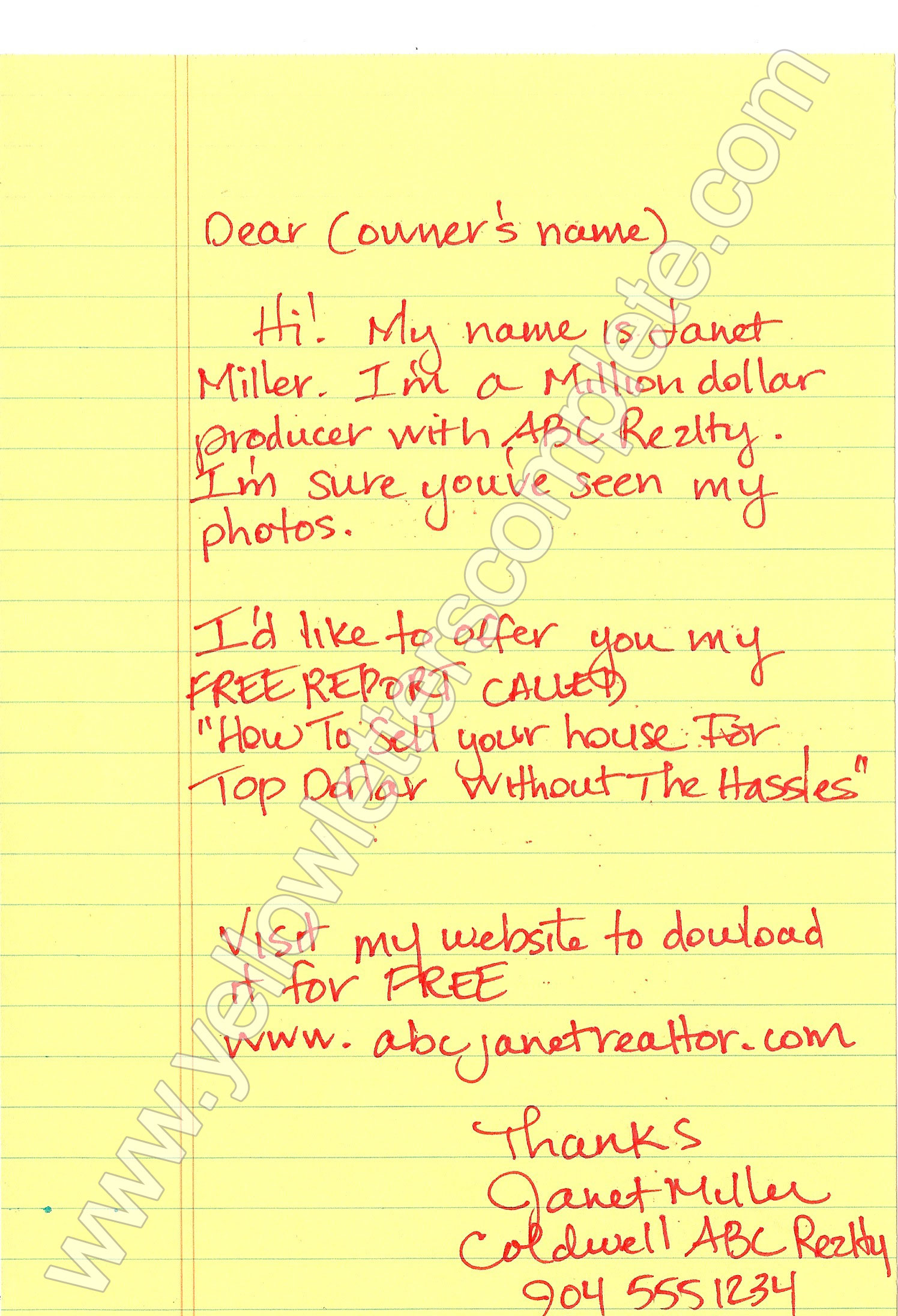 Yellow Letter Templates | Yellow Letters Complete Yellow Letter Templates | Yellow Letters Complete