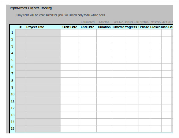 Excel Task Tracker Template Free Downloads : 6 Samples Free 