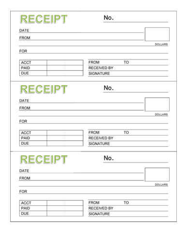 Receipt Book Template 17+ Free Sample, Example, Format Download 
