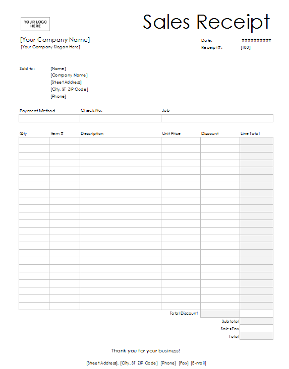7 Free Sales Receipt Templates Word Excel Formats 7 Free Sales Receipt Templates Word Excel Formats
