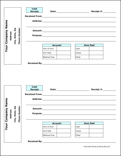 Free Cash Receipt from Formville Free Cash Receipt from Formville