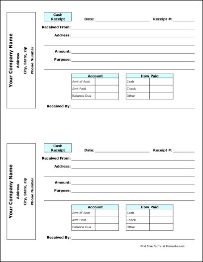 Free Cash Receipt from Formville