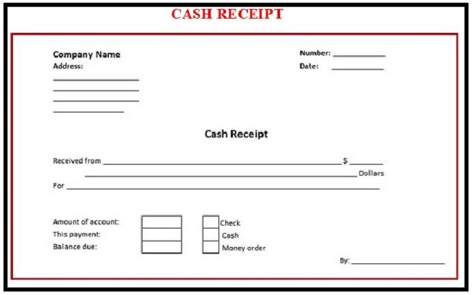 Free Two Up Cash Receipt from Formville