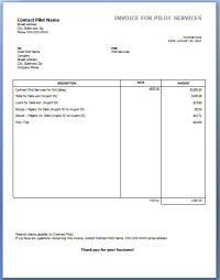 Sample Invoice For Services Rendered * Invoice Template Ideas