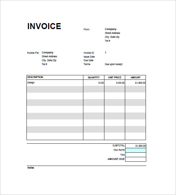 Google Invoice System Google Invoice Template 14 Free Word Excel 