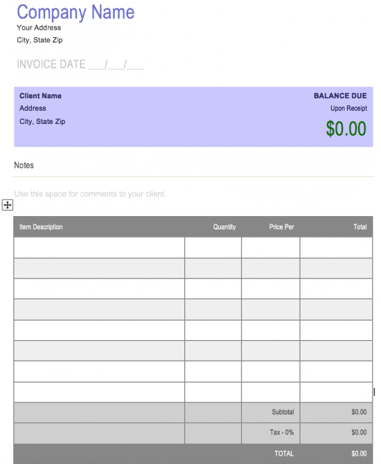 Receipt Template Microsoft Word – printable receipt template