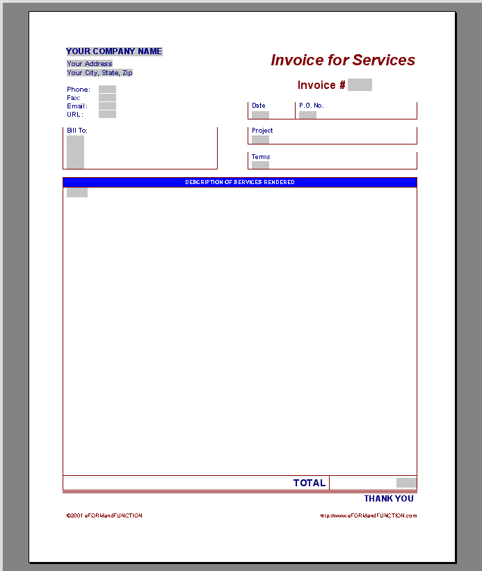 Free Blank Invoice Templates in Microsoft Word (.docx) Free Blank Invoice Templates in Microsoft Word (.docx)