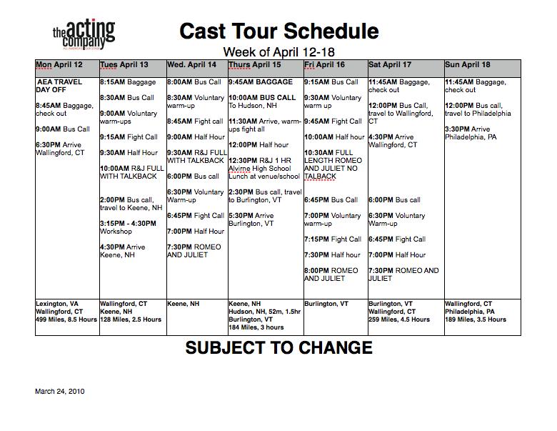 Rehearsal Schedule Templates – 13+ Free Word, Excel, PDF Format 