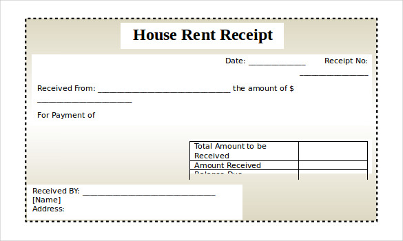 Rent Receipt Template | Microsoft Word Templates