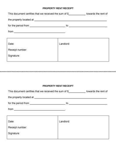10 Free Rent Receipt Templates 10 Free Rent Receipt Templates