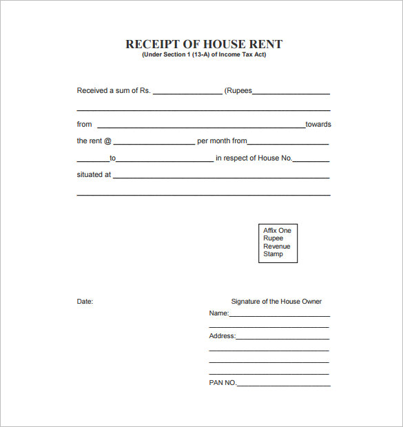 Rental Receipt Template 36+ Free Word, Excel, PDF Documents 