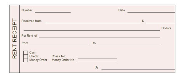 Rent Receipt Templates Word Excel Formats Rent Receipt Templates Word Excel Formats