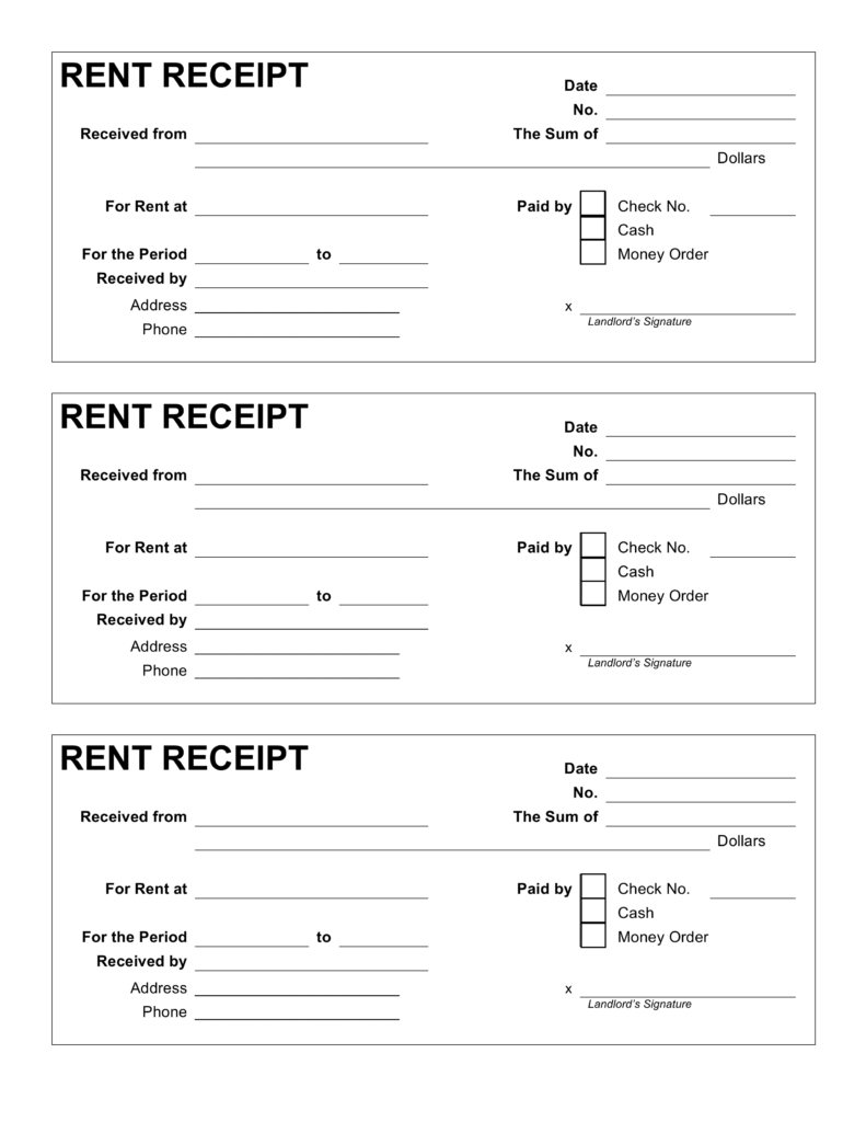 Free Rent Receipt Template PDF | Word | eForms – Free Fillable Forms Free Rent Receipt Template PDF | Word | eForms – Free Fillable Forms