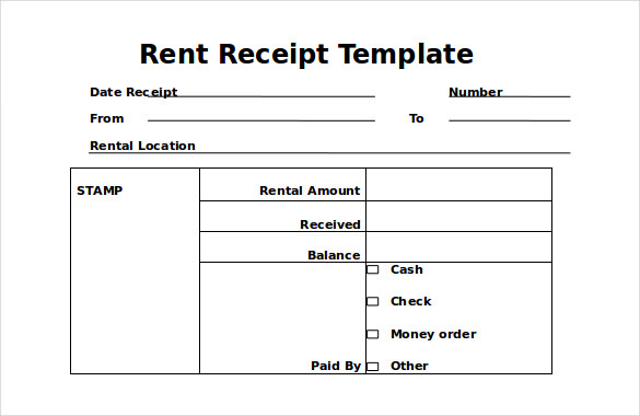 Rental Receipt Template 36+ Free Word, Excel, PDF Documents 