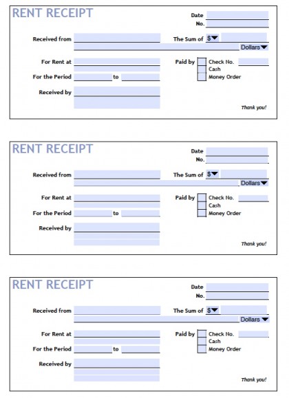 Download Printable Rent Receipt Templates | PDF | Word | Excel Download Printable Rent Receipt Templates | PDF | Word | Excel