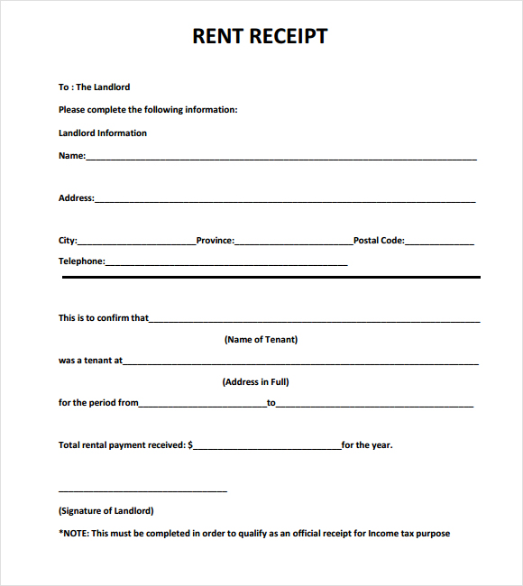 6 Free Rent Receipt Templates Excel PDF Formats 6 Free Rent Receipt Templates Excel PDF Formats