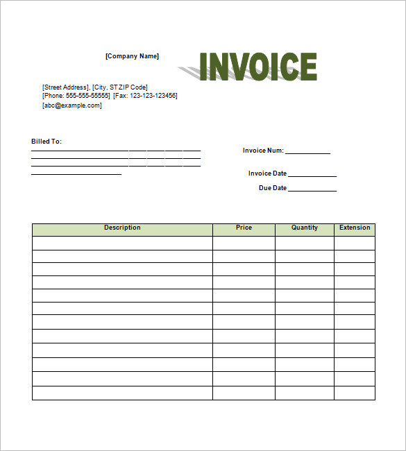 Retail Invoice Template 12+ Free Word, Excel, PDF Format 