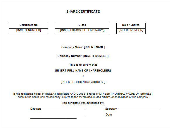 Share Stock Certificate Template – 21+ Free Word, PDF Format Share Stock Certificate Template – 21+ Free Word, PDF Format