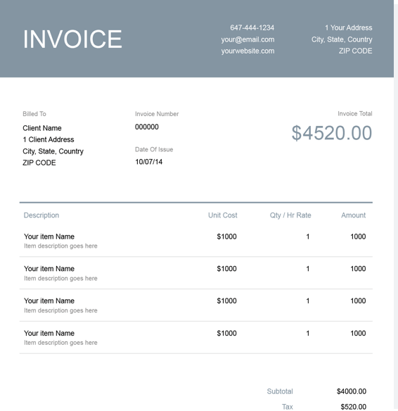 Free Simple Basic Invoice Template | Excel | PDF | Word (.doc) Free Simple Basic Invoice Template | Excel | PDF | Word (.doc)