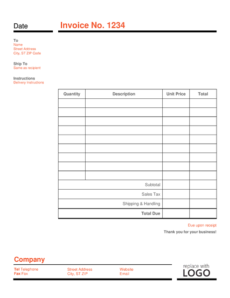 Free Simple Basic Invoice Template | Excel | PDF | Word (.doc) Free Simple Basic Invoice Template | Excel | PDF | Word (.doc)