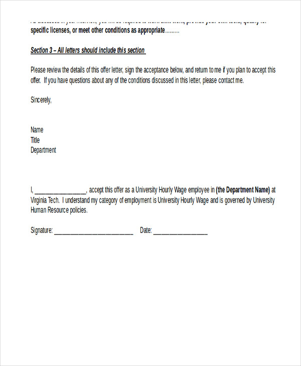 Simple Offer Letter Template 14+ Free Word, PDF Format Download Simple Offer Letter Template 14+ Free Word, PDF Format Download
