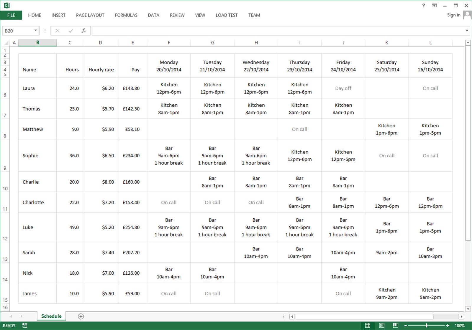 Excel Staffing Model Free Template Excel Staffing Model Free Template