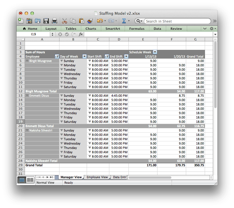 Free Work Schedule Templates for Word and Excel Free Work Schedule Templates for Word and Excel