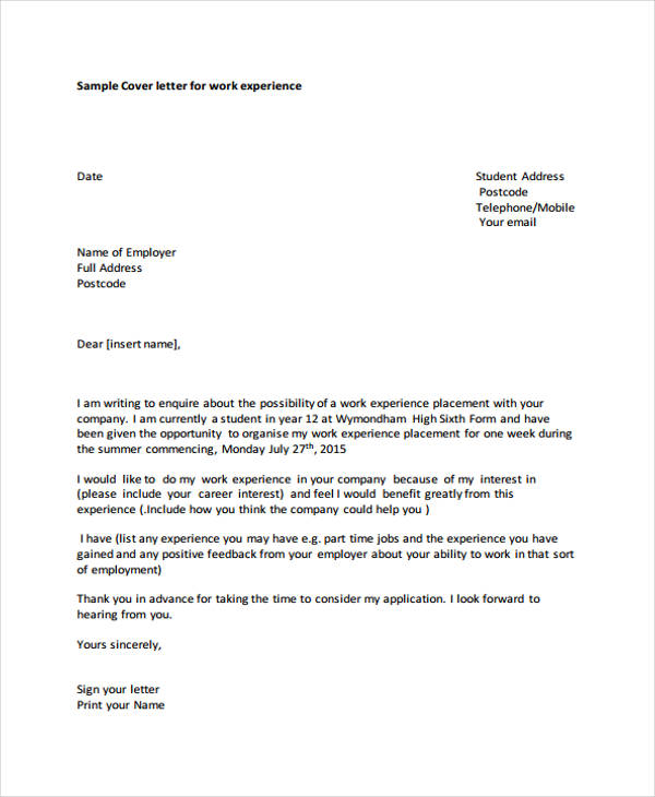 Cover Letter for Student 9+ Free Word, PDF Format Download Cover Letter for Student 9+ Free Word, PDF Format Download