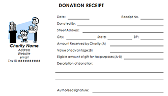 16 Donation Receipt Template Samples | Templates Assistant