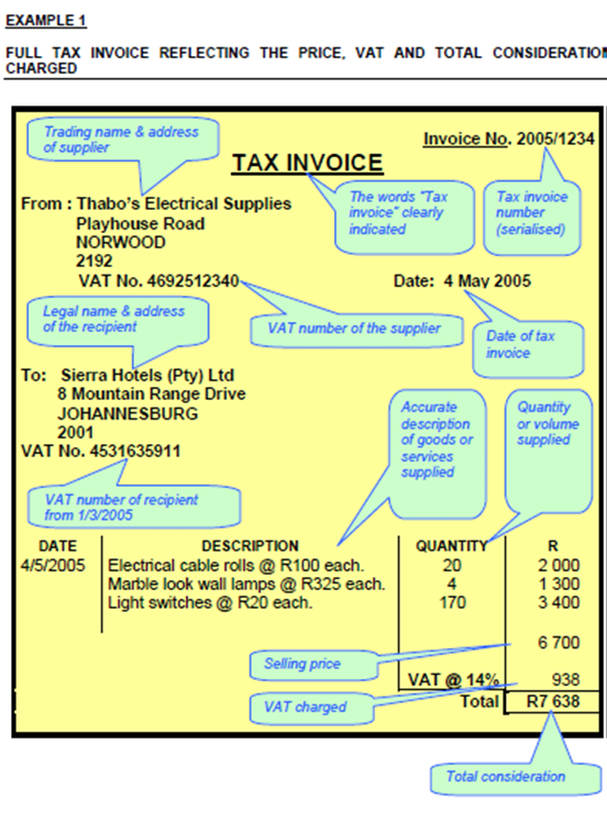 Tax Invoice Template South Africa | invoice sample template Tax Invoice Template South Africa | invoice sample template