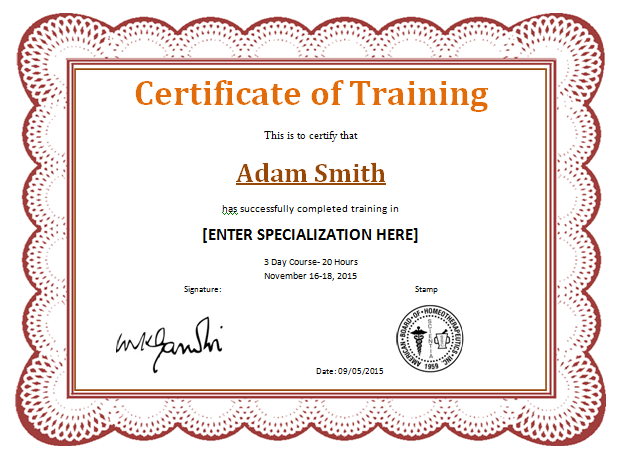 Training Completion Award Certificate Template | Word & Excel 